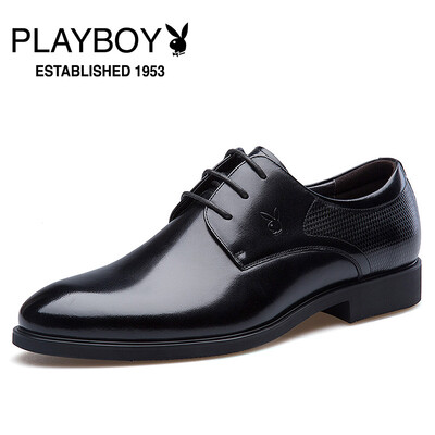 

Playboy (PLAYBOY) мужской классический кружевной бизнес повседневная обувь свадебная обувь круглые платья обувь мужская обувь черный 40