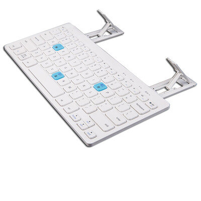 

BOW HB191 Wireless Bluetooth + USB Cable Keyboard Multi-device using white