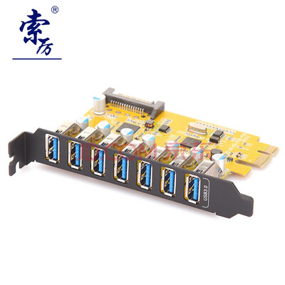 

Su Li (Suoli) PCI-E to USB3.0 dual port expansion card (expandable 7 USB3.0 interface / SLP7