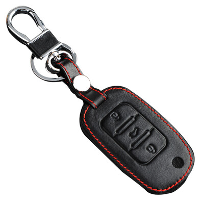 

Huashi Wuling Hongguang S key bag folding three keys black Wuling Hongguang car leather key sets modified special key ring accessories