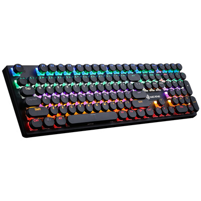 

По рафинированию диавола (MAGIC-REFINER) 1505 смешанных свет ретро круглого ключ 108 KEYCAP курицы специализирован игровая игра зеленый оси механической клавиатуры