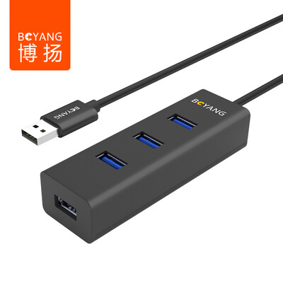 

Боян (Boyang) BY-U16 USB3.0 расширения высокоскоростных четыре HUB концентратора с задержкой четыре USB разветвителя (черный)