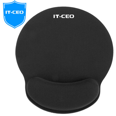 

IT-CEO V714-B thickened business wrist mouse pad mats wrist rest ergonomic keyboard mouse wrist pad hand pillow for office desk / laser mouse black