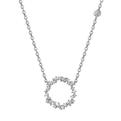 

Shin Kong jewelry mermaid fashion Korean actress custom personalized necklace 925 silver man-made zircon short-chain silver
