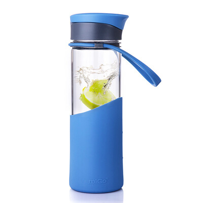 

Jingdong supermarket] MIGO operation glass glass cup 0.55L with a portable glass water bottle male ladies car drinks cup