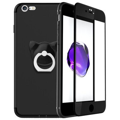 

[Фильм] ESCASE стали кормлением яблоко iPhone6 ​​/ 6с второго варианта Apple, телефон оболочка 7 все включен мягкой оболочкой матового защитного рукава DROP черный Gentleman