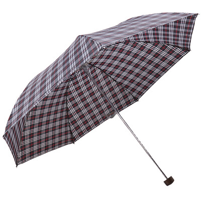 

Jingdong supermarket] paradise umbrella Scottish style lattice three times the steel bar steel fine sun umbrella light Lan 339S