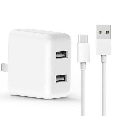 

Xiaomi QC 3.0 Dual USB Charger super mini foldable Smart 2 Port with plug adapter type C cable for iPhone letv ZTE Xiaomi