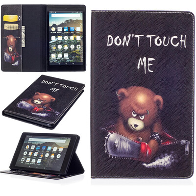 

GANGXUN Amazon New Kindle Fire HD 8 2016 Case Flip Shockproof Kickstand Slim Luxury Cover for New Fire HD 8
