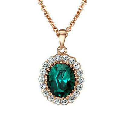 

Yoursfs® 18K Rose Gold Plated Simulated Ruby Angel Eye Necklace Использование австрийских ювелирных украшений из хрусталя