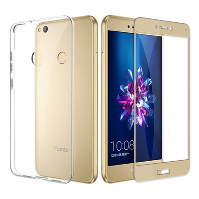 

Shell film set glory 8 youth version of the phone shell to send full-screen gold-plated film Huawei cell phone sets all-inclusive drop series soft shell transparent