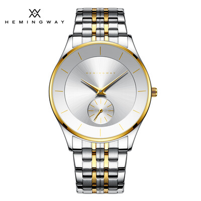 

HEMINGWAY Casual Business Stainless Steel Quartz Men's Watch with Sub-dial