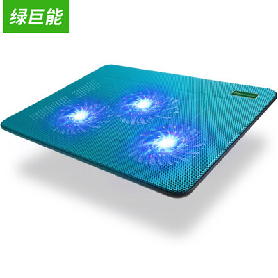 

Green can lano notebook radiator 17 inches 156 inches 14 inches cooling base computer cooling bracket cooling pad mute three fans A3