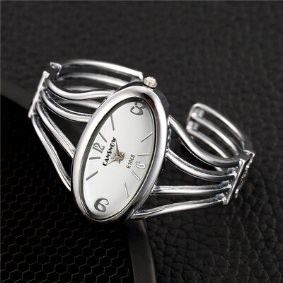

2017 Popular Casual Luxury Brand Women Bracelet Quartz Watch Unisex Ladies Dress Wristwatch Hot Sell Luxury Silver Bangle