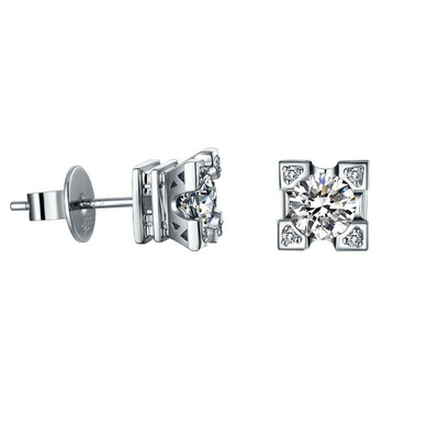 

Yoursfs New Fashion Paris Eiffel Tower Earrings For Woman Silver Color Brincos Cute Micro CZ Crystal Jewelry Gift