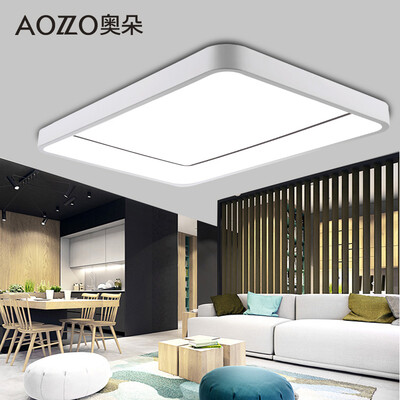 

Австрийские простые орнаменты (AOZZO) Скандинавская простая прямоугольная потолочная лампа с атмосферой в гостиной Освещение в спальне Освещение балкона Освещение 70 * 45CM класс регулируемый свет 56W CL40957FJ