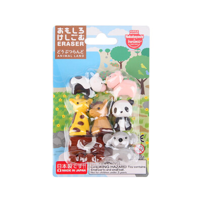 

Nakabayashi животные зоопарка, импортированные из Японии милого мультфильма резинки головоломки сборочных игрушек маленьких дети подарок на день рождения творческого ER-BRI018