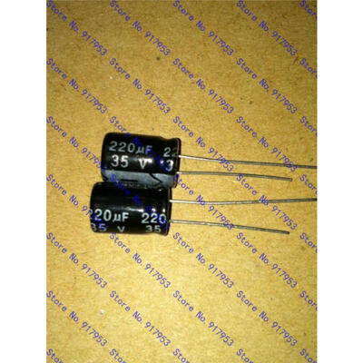 

Free Shipping Aluminum Electrolytic capacitor 220uf 35v volume 8x12 100pcslot
