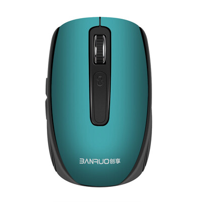 

Creative Commons Banruo CM850 Lithium Edition Wireless Optical Mouse Rechargeable 6D Wireless Mouse Desktop Notebook Computer Office Game Universal Dark Green