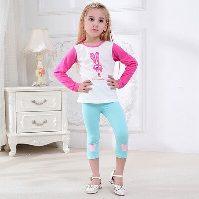 

Ou Mai Beibei girls underwear Mickey Elastic seven leggings M0068 bright blue 100 yards