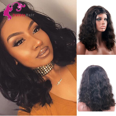 

Udainty Hair 180 Density 360 Lace Frontal Bob Wig With Baby Hair Body Wave Lace Front Wigs Pre Plucked Natural Hairline