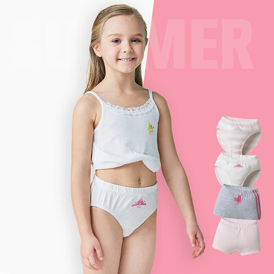 

Disney Disney 4 children&39s clothes cotton underwear girls girls teenagers triangle angle shorts 48176Y0 four-color 150