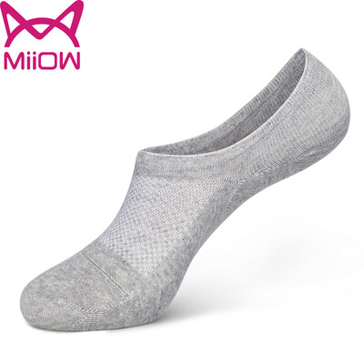 

Jingdong supermarket] cat people (MiiOW) [98% cotton] 6 pairs of men's boat socks male summer breathable mesh hidden socks casual sports socks men socks
