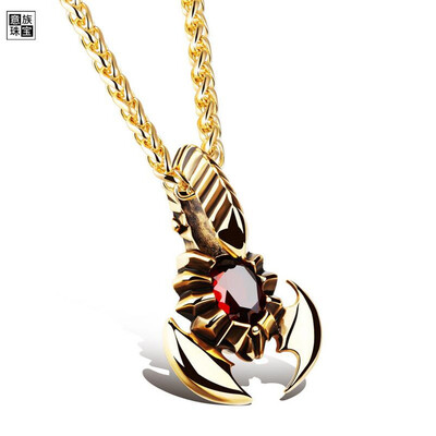 

Italian handsome scorpion king mens pendant titanium steel necklace boyfriend gift