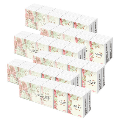 

Flower tattoo where the tricks of the series 3 layers 10 packets / Article * 6 / group mini handkerchief paper a total of 60 packages