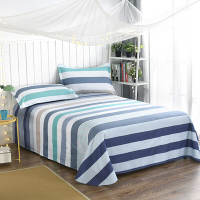 

Ин Xin текстильной хлопка постельных принадлежностей хлопка саржевого листы высокой плотности одной двуспальной кроватью 230 * 250 световых лет левый берег (синий)