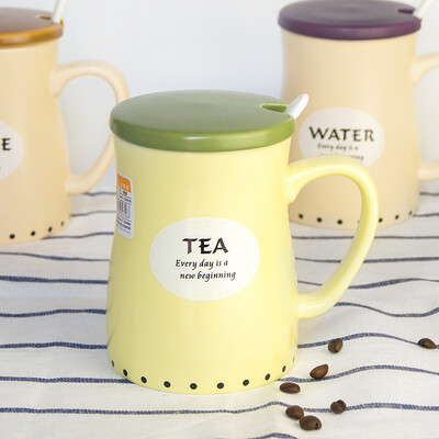 

Ya Cheng Tak ceramic creative mug with a spoon Aotang cup large capacity milk cup fashion coffee cup (tea