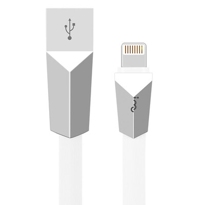 

I-mu Apple 6 6s Andrews combo data line zinc alloy one line mobile phone charging cable iphone5 6s 7 Plus ipad air mini pearl white