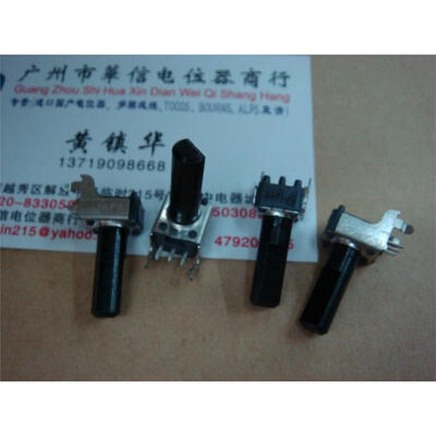 

09 horizontal single- joint potentiometer B10K handle length 18MM half [ with a midpoint. WITHOUT]