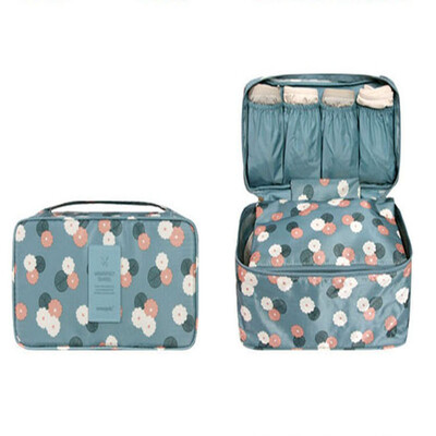 

Portable travel cosmetic organizer underwear bra finishing bag makeup wash bag