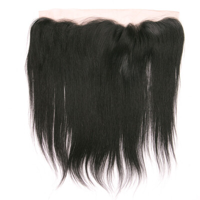 

8A Brazilian Virgin Hair Straight Full Lace Frontal 13x4 Ear To Ear Lace Frontal 1pc lot Brazilian Straight Hair Frontal Closure