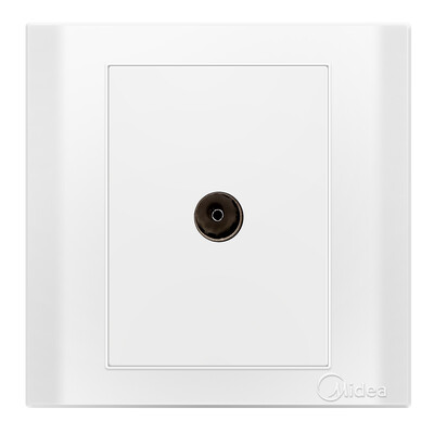 

Разъем Midea (Midea) 86 одиночный разъем для телевизора E03 элегантный белый