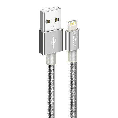

Cool wave [three loaded] Apple 7/6 / 5s phone data cable / charge line 1 meter silver support iphone5 / 6s / 7 Plus / SE / ipad air mini, etc.