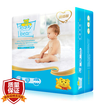 

Teddy Bear Teddy Bear ultra-thin breathable baby diapers M25 6-11 kg