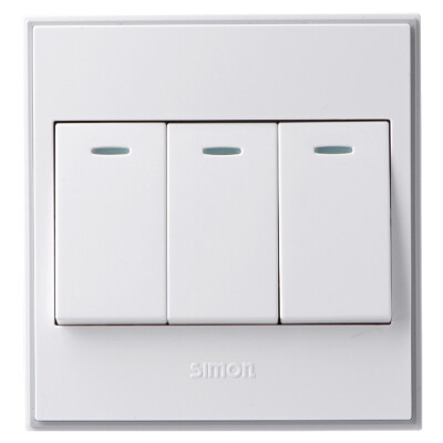 

Simon Electric (simon) V51042BYT four open double control 56C series with fluorescent four open dual control switch socket