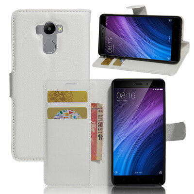

GANGXUN Xiaomi Redmi 4 Case High Quality PU Leather Flip Cover Kickstand Anti-shock Wallet Case for Xiaomi Redmi 4 Standard