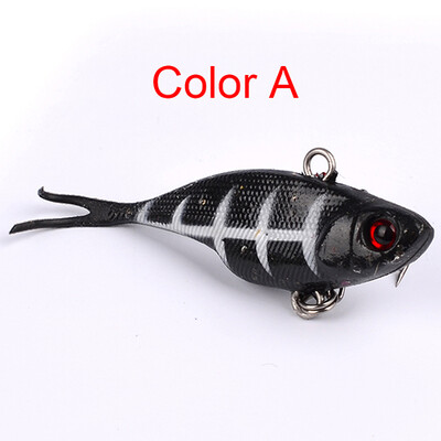 

1PC Soft Fishing Lure 6.8cm-2.68 "/9.36g-0.33oz Мягкая свинцовая приманка 8 # High Carbon Hook 6 Color Silicon Wobblers Fishi