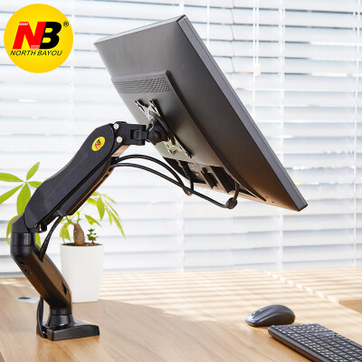 

NB F80 LCD Computer Monitor Stand Desktop Mount Universal Computer Rotary Retractor Free Punch Workpiece Bracket 17-27 Inches