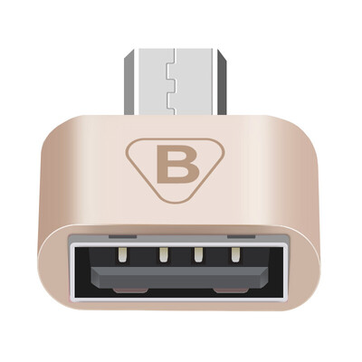 

Кабель Micro USB для зарядки и передачи данных BIAZE [Адаптер] Micro превратить OTG- Тиран золото