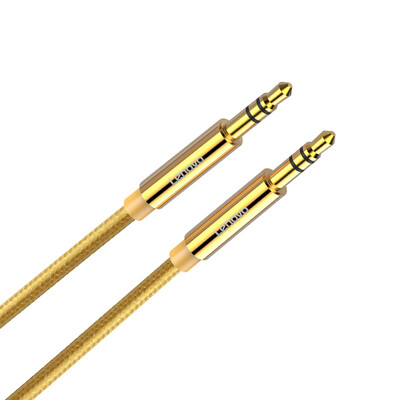 

Lenovo Lenovo AV01 Tuhao gold 3 m mobile phone audio cable aux car with 35mm male to public cable for car phone flat panel TV radio