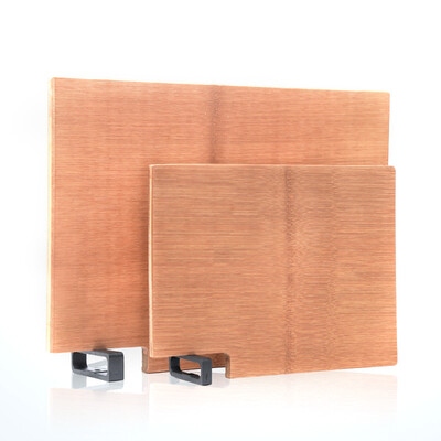 

Shuangqiang Suncha Bamboo standing chopping board set chopping board complementary plate two-piece DB1041 40 30 18cm 28 21 12cm