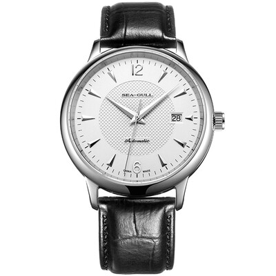 

Seagull SeaGull watch business casual series manual mechanical male watch black belt black belt D819449