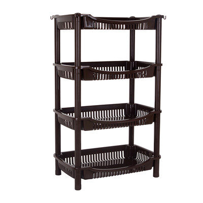 

Citylong Plastic Storage Rack Kitchen Bathroom Rack Multifunction Storage Rack Chocolate 7119