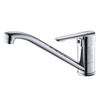 

Ballee Полный медный кухонный смеситель с низким изгибом и горячей водой