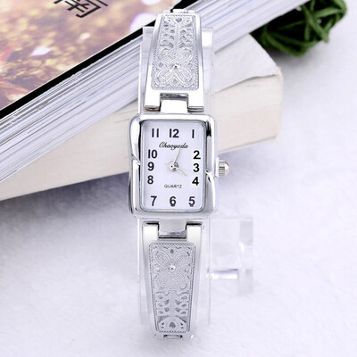 

New Fashion Luxury Silver Bracelet Watch Women Casual Quartz Watch Ladies Wrist Watches Female Clock