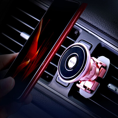 

Card holder car phone holder aluminum alloy magnetic suction type CS-83020 rose gold universal type